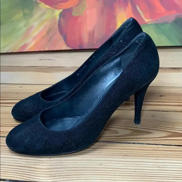 Stuart weitzman black heel size 10 - Picture 2 of 9